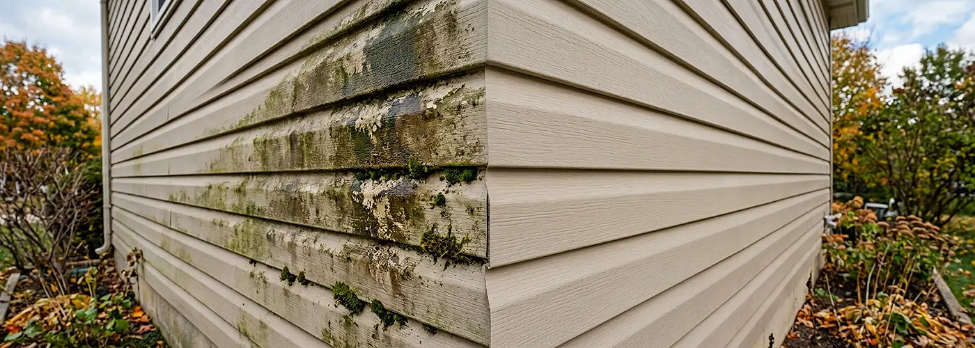 Before the first freeze: How trapped organic growth damages siding over winter