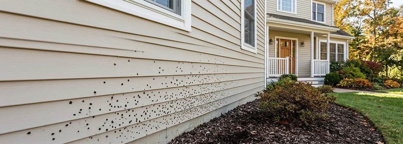 Can exterior house washing remove artillery fungus?