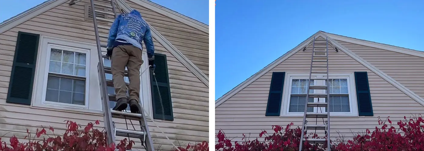 Power Washing a Home in Newton, MA – Restoring the Beauty of Oto R’s Property