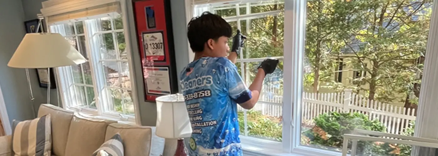 Professional exterior window cleaning in Newton, MA