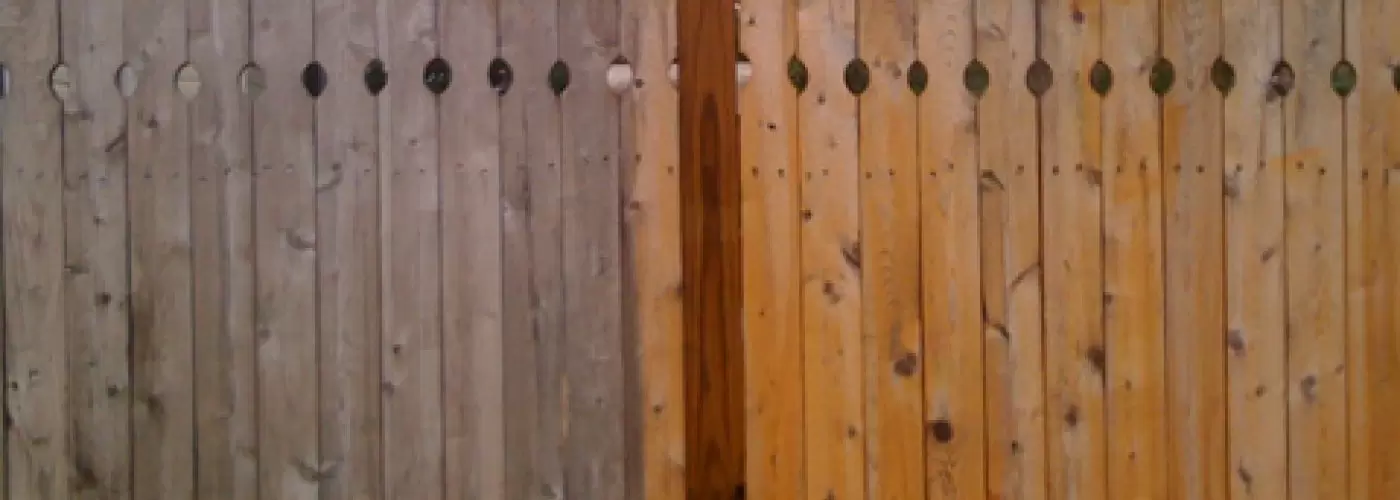 wood softwashing