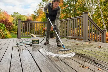 How to clean a composite deck before the season ends