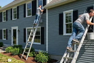 The dangers of ladder use: Why window cleaning is not a DIY job for two-story homes