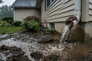The hidden cost of clogged downspouts: Foundation damage explained