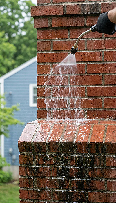 Rinse from the top down