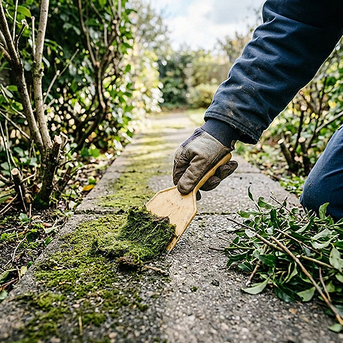 How to prevent moss on concrete