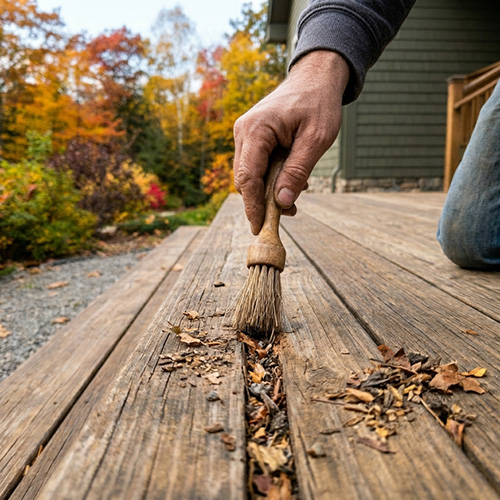 How to prevent wood rot, in order